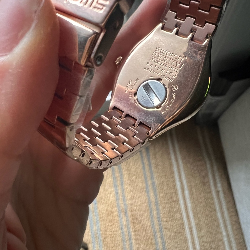 Swatch Rose Gold Stainless Steel Watch - Picture 3 of 6